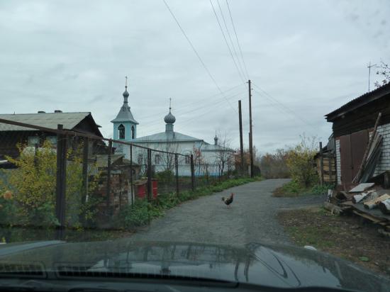 едем через спальный район Городца