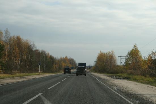 за Балахной есть участки, где можно вереницу обогнать