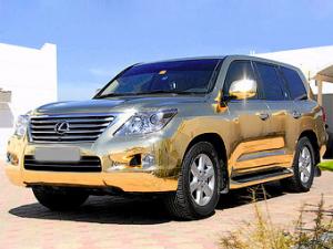 На автосалоне в ОАЭ будет представлен Lexus LX 570 из чистого золота