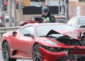  Ferrari 430 Scuderia стоимостью10 млн. рублей уничтожено