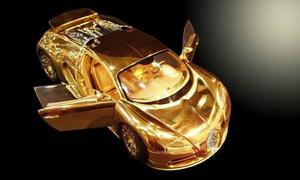 Модель Bugatti Veyron из золота, платины и бриллиантов  за 2,4 млн. евро
