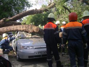 Автомобилисты пострадавшие от урагана штурмуют страховые компании
