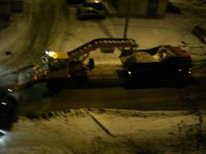 Матвиенко в снегопад борется с водителями