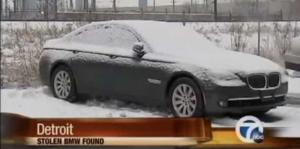 Полиция Детройта обнаружила пропавший с автосалона  BMW 7-й серии