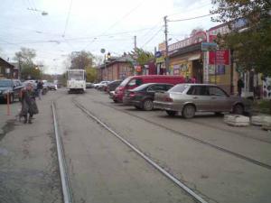 В России запретили обгон по трамвайным рельсам