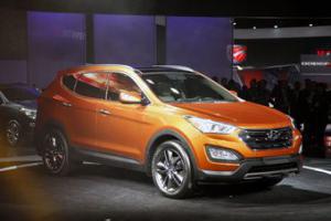 Новый Hyundai  Santa Fe на автоподиуме в Нью-Йорке