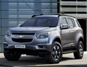 Российская презентация нового кроссовера Chevrolet Trailblazer. Выставочный автомобиль  в автосалоне «Луидор-Авто»