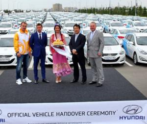 Hyundai i40,Solaris, Sonata, H-1,  EQUUS переданы для Универсиады в Казани 