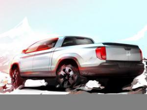 В Чикаго показали наброски пикапа Honda Ridgeline