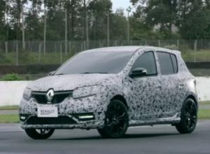 В Сети опубликован ролик с закамуфлированным Renault Sandero RS