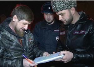 Начальник ГИБДД Чечни  оштрафовал главу республики за нарушение ПДД
