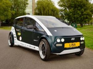 Голландский биоразлогаемый автомобиль Lina из свеклы и льна. ФОТО
