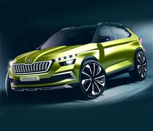 В Женеве представят серийный кроссовер Skoda Vision X