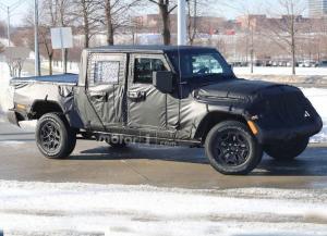 В США тестируют Jeep Wrangler Pickup 2019 года