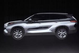 Опубликовано изображение Toyota Highlander 2020 года Опубликовано изображение Toyota Highlander 2020 года